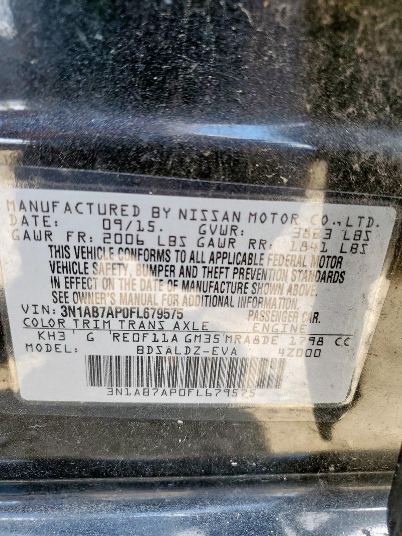 2015 NISSAN SENTRA S 3N1AB7AP0FL679575