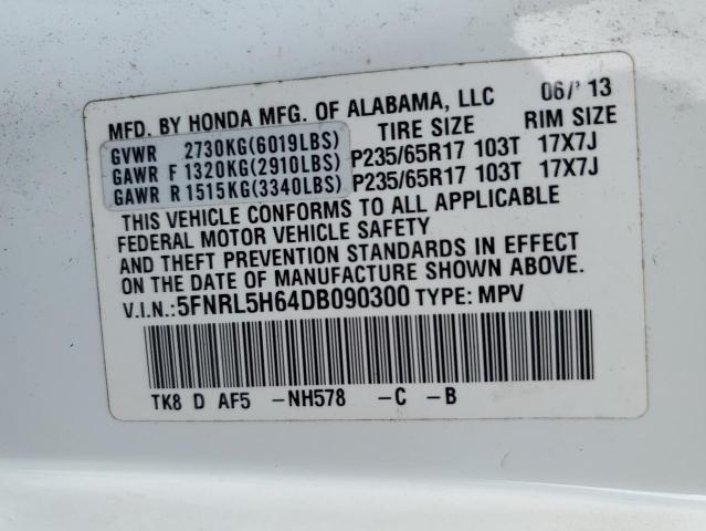 2013 HONDA ODYSSEY EXL - 5FNRL5H64DB090300