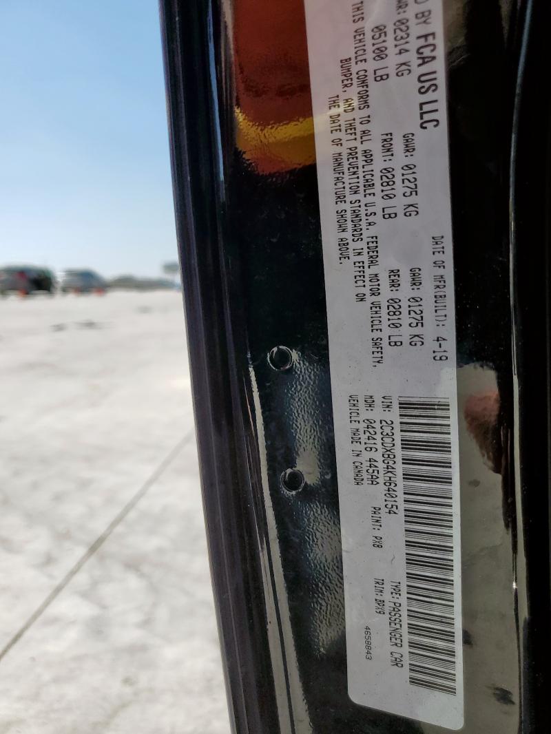 2019 DODGE CHARGER SX 2C3CDXBG4KH640154