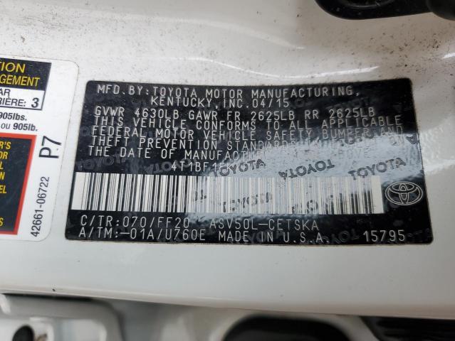 2015 TOYOTA CAMRY LE #3291356153