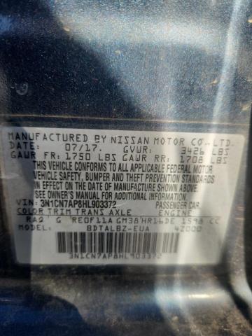 2017 NISSAN VERSA S - 3N1CN7AP8HL903372