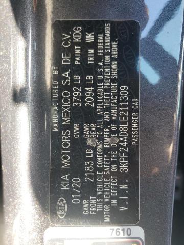 2020 KIA FORTE FE - 3KPF24AD8LE211309