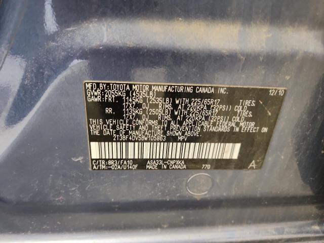 2011 TOYOTA RAV4 - 2T3BF4DV5BW105863