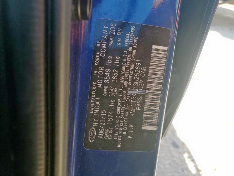 2016 HYUNDAI ACCENT SE KMHCT5AE3GU252691