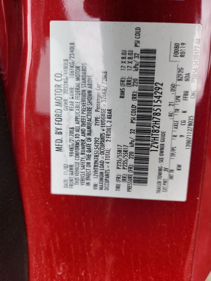 Lot #3278595930 2008 FORD MUSTANG GT