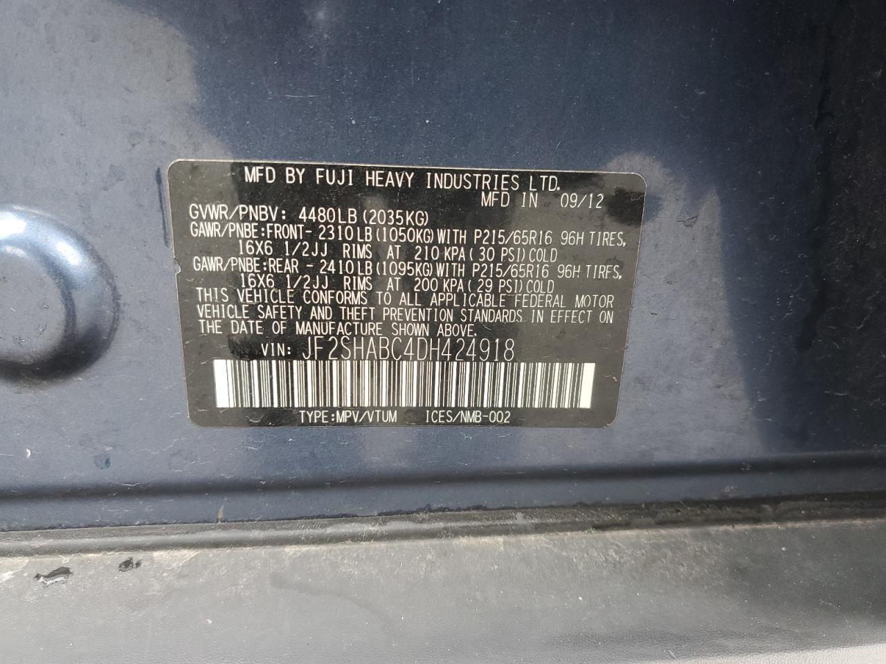 SUBARU FORESTER 2.5X