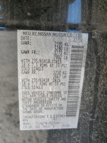 2022 NISSAN MURANO S - 5N1AZ2AS0NC111090