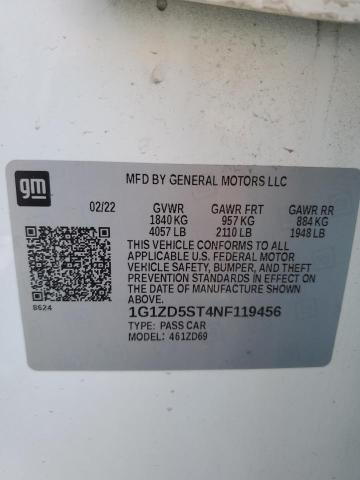 2022 CHEVROLET MALIBU LT - 1G1ZD5ST4NF119456