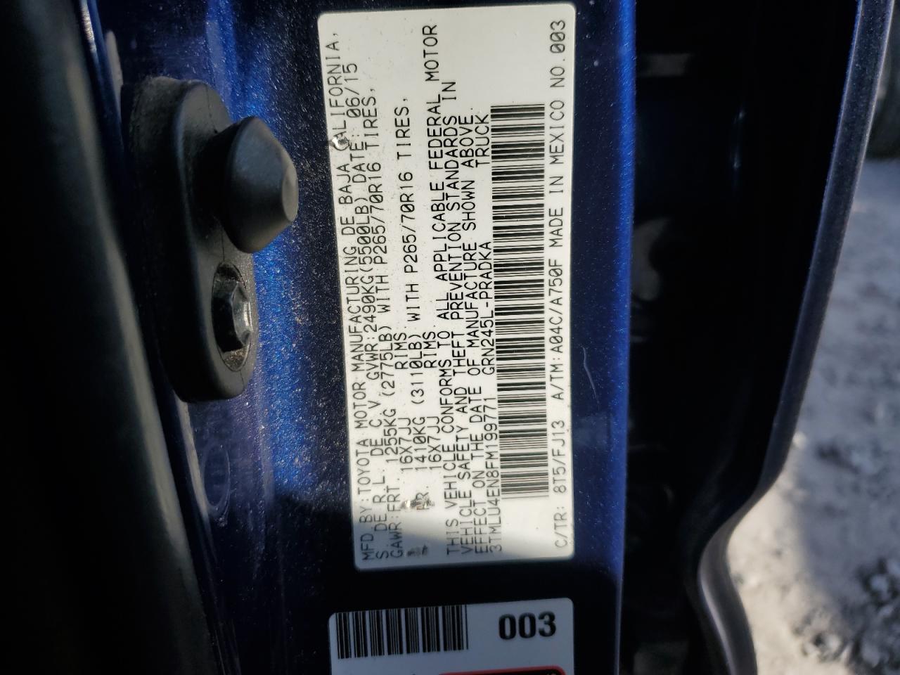 TOYOTA TACOMA DOUBLE CAB