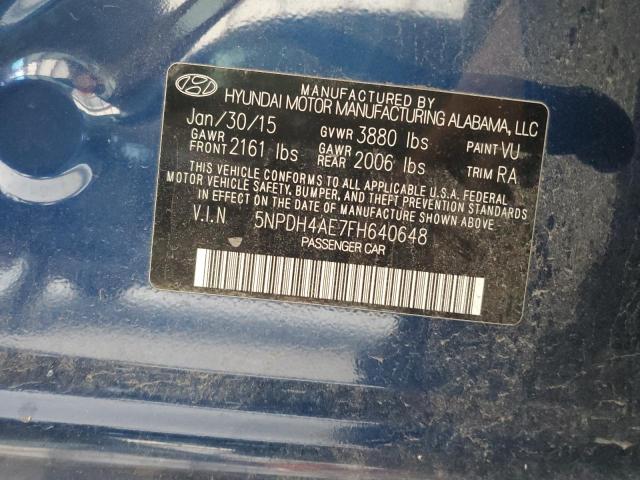 2015 HYUNDAI ELANTRA SE - 5NPDH4AE7FH640648