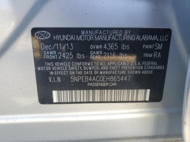 2014 HYUNDAI SONATA GLS - 5NPEB4AC0EH865447