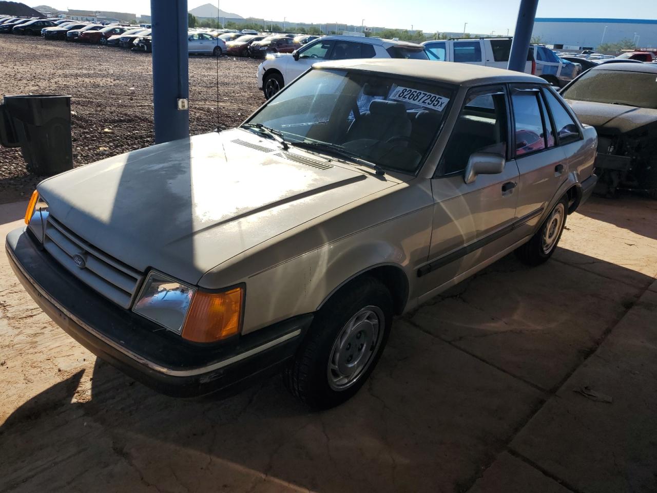 Lot #3293738919 1989 FORD ESCORT LX