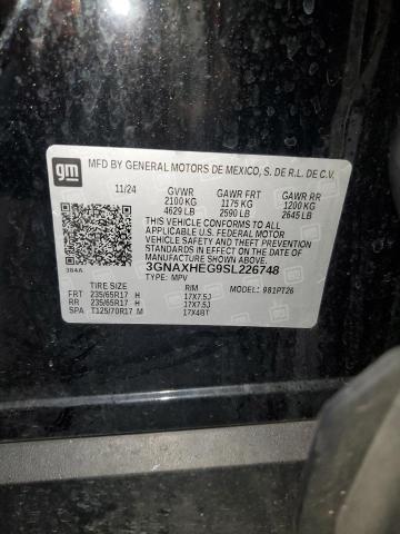 2025 CHEVROLET EQUINOX LT 3GNAXHEG9SL226748