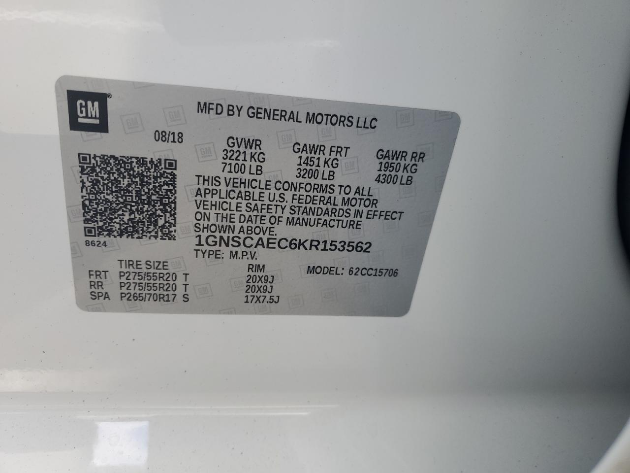 CHEVROLET TAHOE C1500 LS