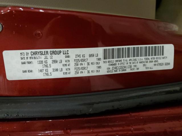 2012 CHRYSLER TOWN & COU #3287622016