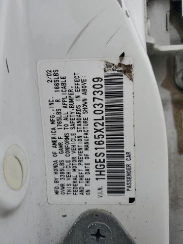 2002 HONDA CIVIC LX #3273749379