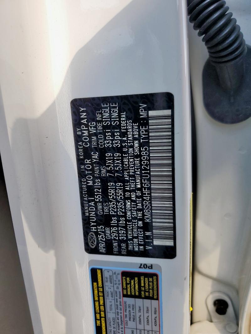 2015 HYUNDAI SANTA FE G - KM8SR4HF6FU129985