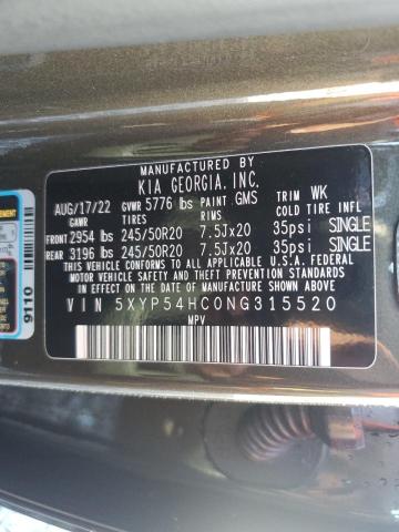 2022 KIA TELLURIDE 5XYP54HC0NG315520