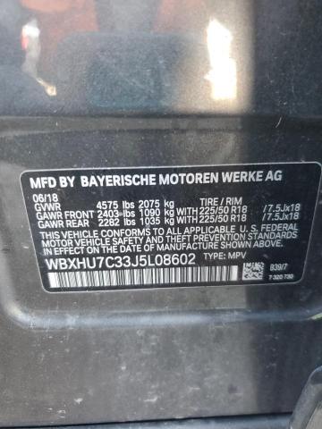 2018 BMW X1 SDRIVE2 - WBXHU7C33J5L08602