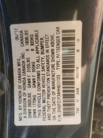 2017 HONDA CIVIC EX - 2HGFC1F34HH659023