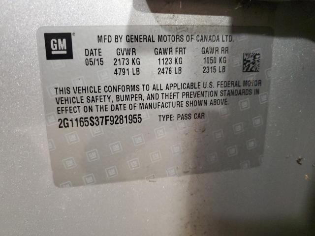 2015 CHEVROLET IMPALA LTZ 2G1165S37F9281955