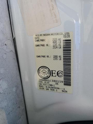 2020 NISSAN MAXIMA SL 1N4AA6DV1LC380159