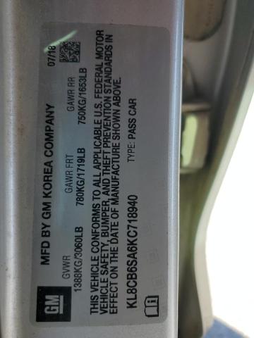 2019 CHEVROLET SPARK LS - KL8CB6SA6KC718940