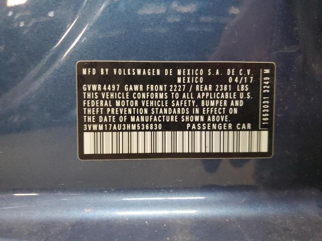 2017 VOLKSWAGEN GOLF ALLTR 3VWM17AU3HM536830