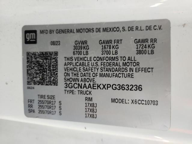 2023 CHEVROLET SILVERADO C1500 - 3GCNAAEKXPG363236