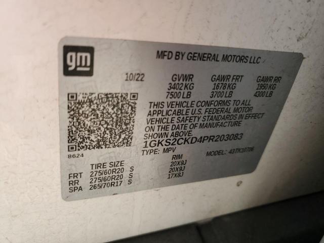 2023 GMC YUKON AT4 1GKS2CKD4PR203083