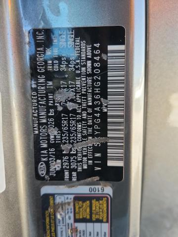 2017 KIA SORENTO LX - 5XYPG4A36HG208464