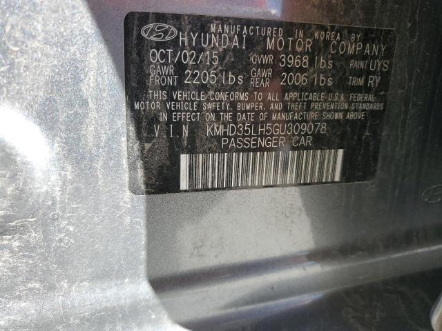 2016 HYUNDAI ELANTRA GT KMHD35LH5GU309078
