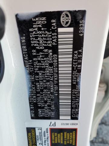 2015 TOYOTA CAMRY LE - 4T1BF1FK6FU010809