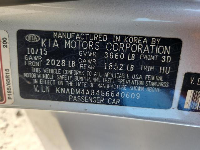 2016 KIA RIO LX - KNADM4A34G6640609