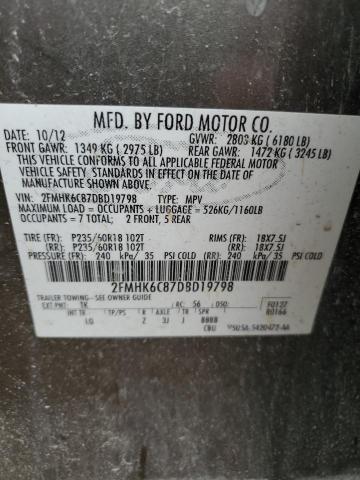 2013 FORD FLEX SEL - 2FMHK6C87DBD19798