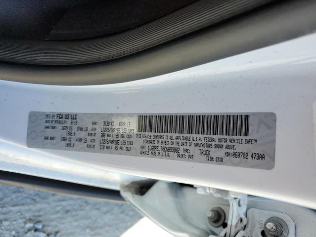 2019 RAM 1500 REBEL 1C6RRELT0KN893882