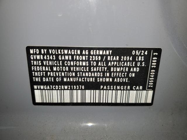 2024 VOLKSWAGEN GTI S WVWGA7CD2RW219376