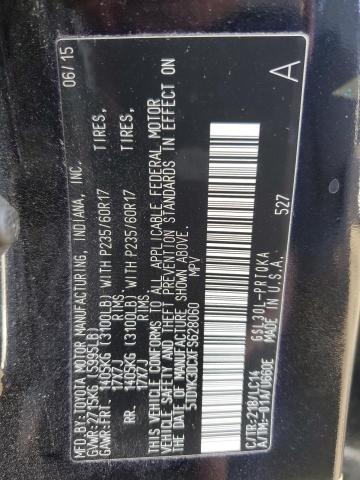 2015 TOYOTA SIENNA XLE - 5TDYK3DCXFS628060