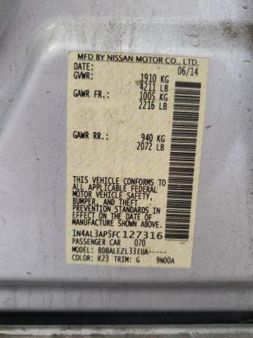 2015 NISSAN ALTIMA 1N4AL3AP5FC127316