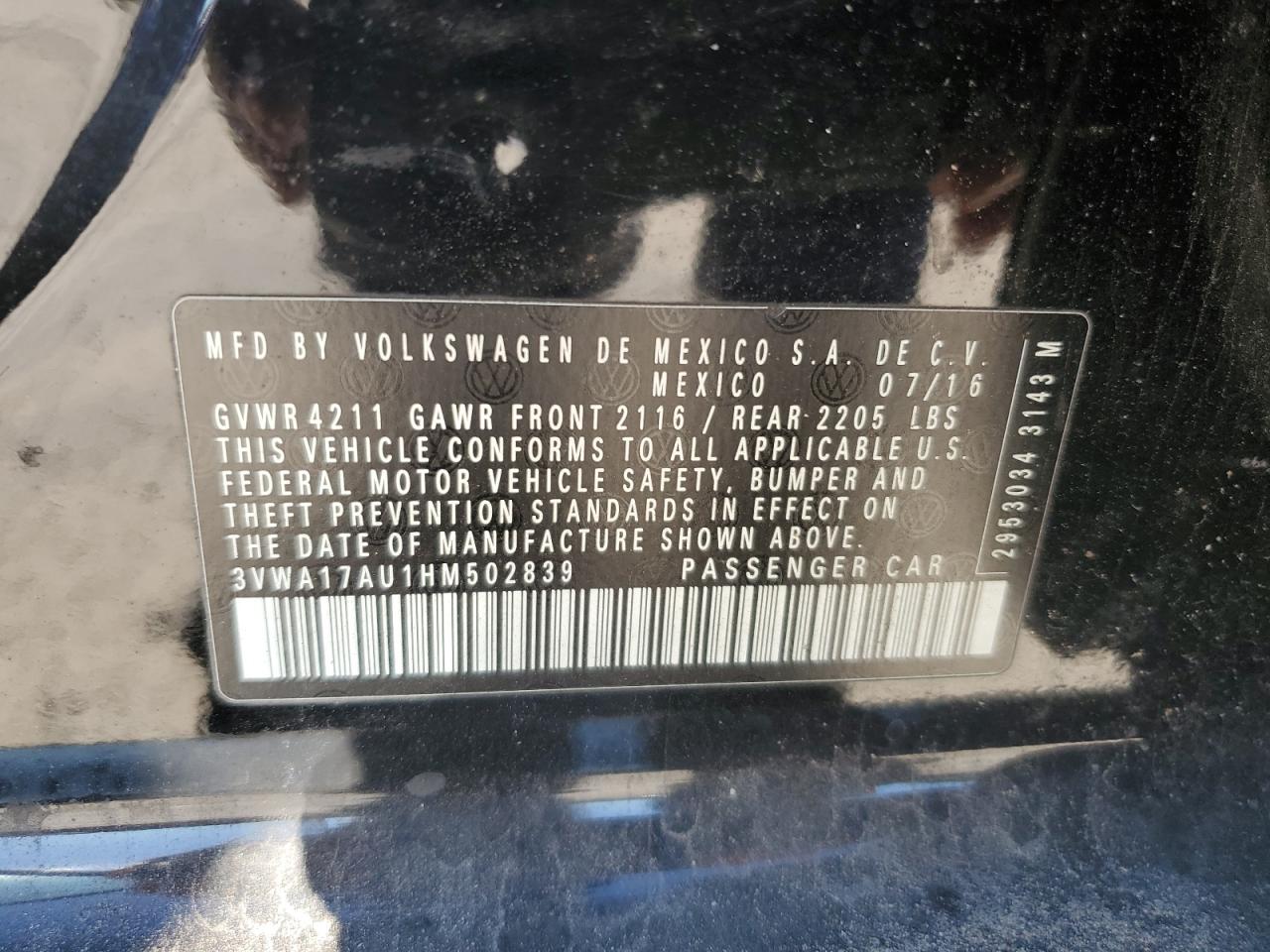 VOLKSWAGEN GOLF SPORTSVAN S