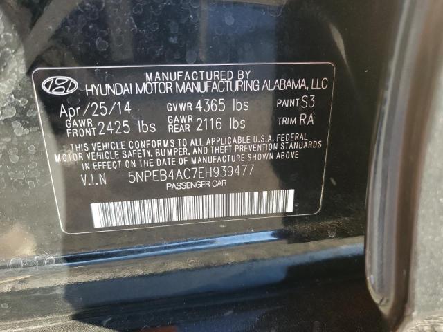 2014 HYUNDAI SONATA GLS - 5NPEB4AC7EH939477