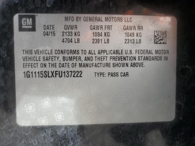 2015 CHEVROLET IMPALA LT - 1G1115SLXFU137222