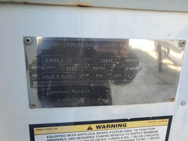 2003 GREAT DANE UNKNOWN #3279905256