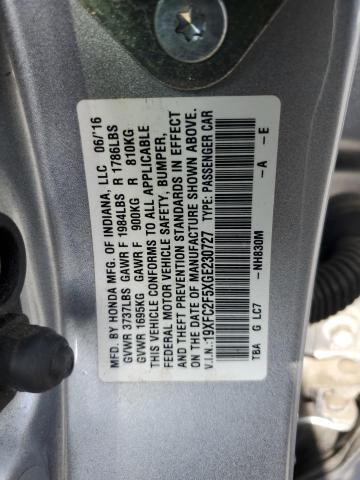 2016 HONDA CIVIC LX - 19XFC2F5XGE230727