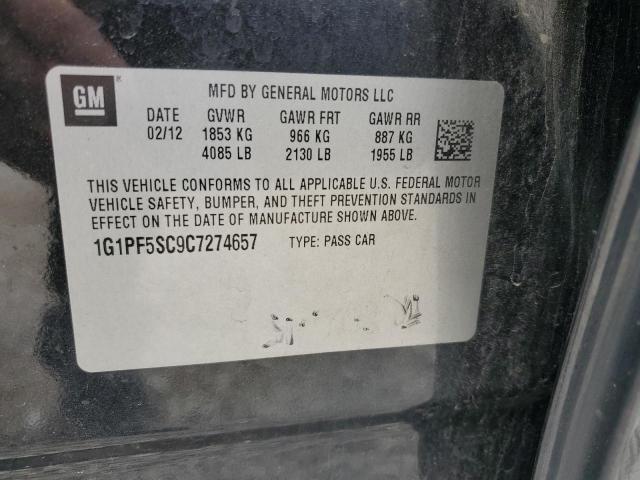 2012 CHEVROLET CRUZE LT - 1G1PF5SC9C7274657