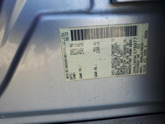 2010 NISSAN ALTIMA BAS - 1N4AL2AP1AC176077