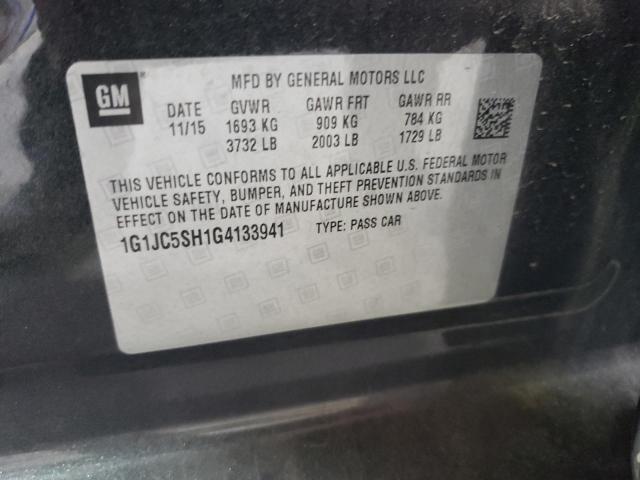 2016 CHEVROLET SONIC LT #3304570434