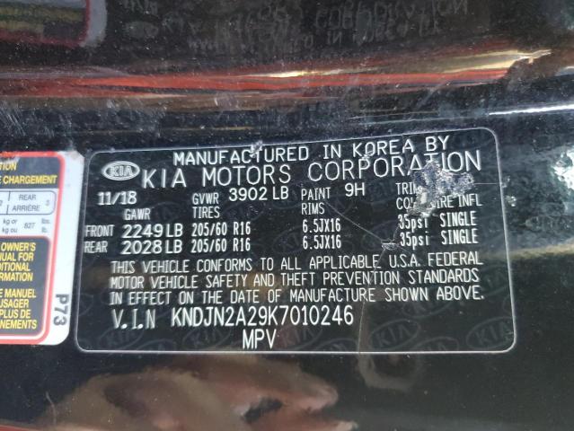 2019 KIA SOUL - KNDJN2A29K7010246