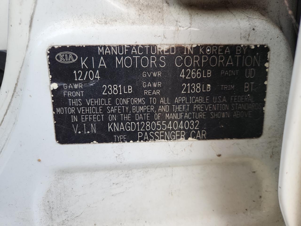 Lot #3286583158 2005 KIA OPTIMA LX