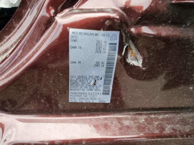 2025 NISSAN ALTIMA SV 1N4BL4DV6SN342545